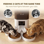 PawHut Automatic Cat Feeder for 2 Cats with HD Camera?2.4G & 5G WiFi Pet Food Dispenser 6L APP Control