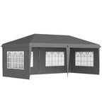 Outsunny 3 x 6m Pop-Up Gazebo, with Removable Walls - Grey