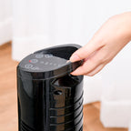 31" Freestanding Tower Fan, 3 Speed 3 Mode, 7.5H Timer, Oscillating, LED Panel, Remote Control, 31 Inch Standing Fan, Black