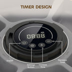 PawHut Automatic Cat Feeder Programmable Timer for Dry Wet Food Cat Food Dispenser with Ice Pack for 6 Meals