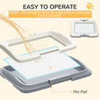 PawHut Dog Toilet Tray for Training Dogs, Dog Litter Tray for Indoor, Outdoor, 47 x 34 x 6cm