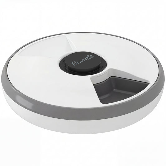 PawHut Automatic Cat Feeder Programmable Timer for Dry Wet Food Cat Food Dispenser with Ice Pack for 6 Meals