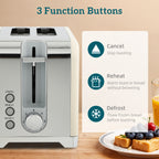 Retro Toaster and Kettle Set - Cream