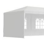Outsunny 9 x 3 m Party Tent Gazebo Marquee Outdoor Patio Canopy Shelter with Windows and Side Panels Black