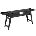 Outsunny Portable BBQ Grill, Foldable Charcoal Grill for Camping and Picnics with 2 Side Shelves and Handle, Black