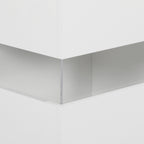 HOMCOM LED Light Sideboard - High Gloss White