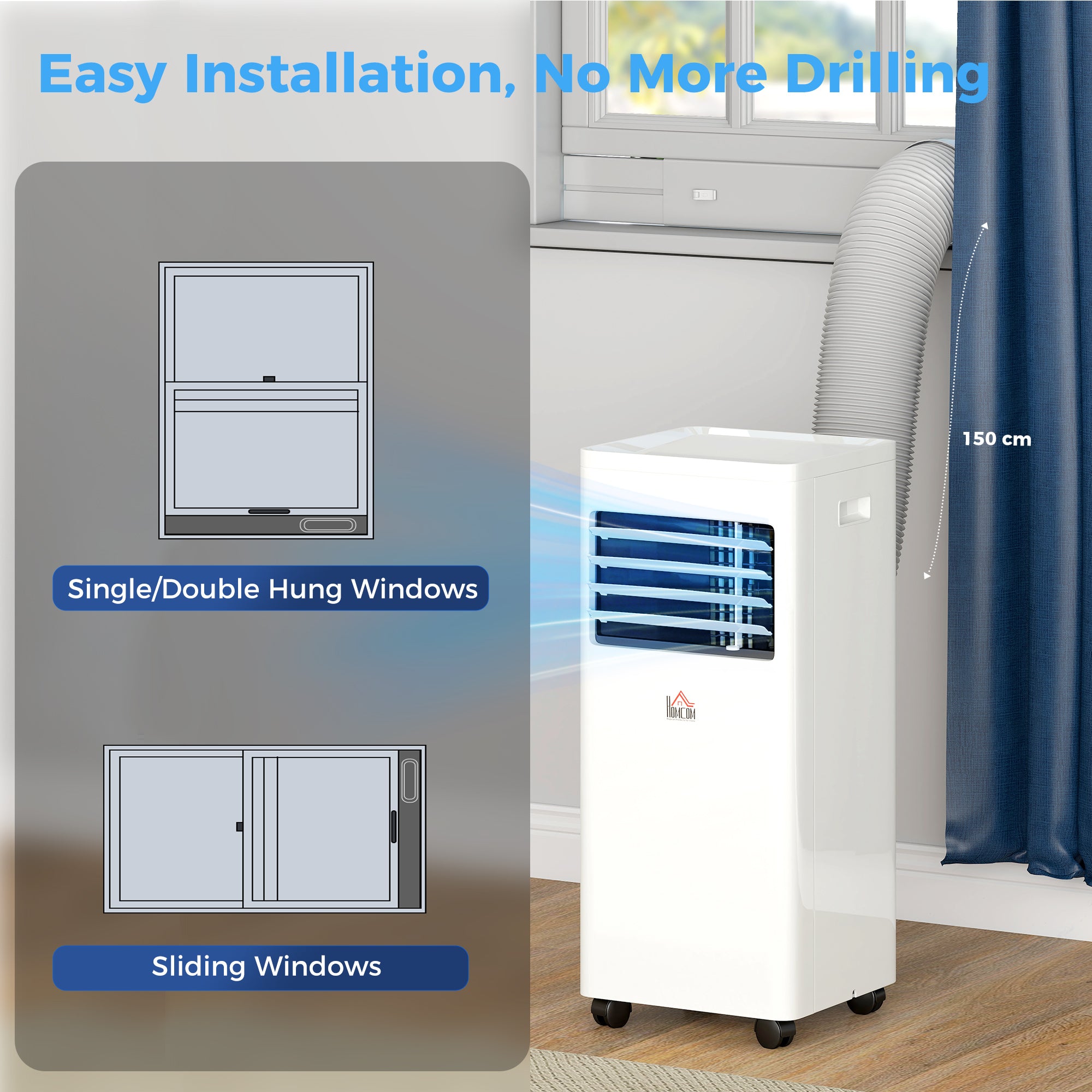 Portable Air Conditioner 5000 BTU, 4-in-1 Cooling, Dehumidifier, Fan, Sleep Mode, Air Conditioning Unit with Digital Display & Remote Control, 24H Timer, Window Venting Kit, for Room up to 18?