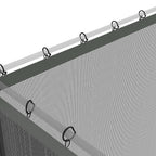 Outsunny 352 x 207cm Universal Replacement Mesh Sidewall Netting for Patio Gazebos and Canopy Tents, (Sidewall Only) Dark Grey