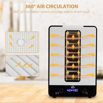 11-Tray Food Dehydrator, 40-70? Temperature and Timer